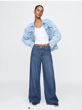 NWT GAP Mid Rise UltraSoft Baggy Jeans